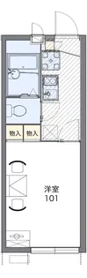 レオパレスコーワ ビレッジ【1階】の間取り
