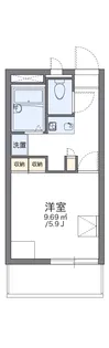 レオパレスシャングリラ湘南【202号室】の間取り