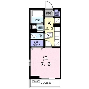 フレスクーラ【1階】の間取り