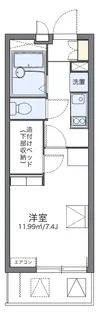 レオパレスエクセルハイムⅢ【2階】の間取り