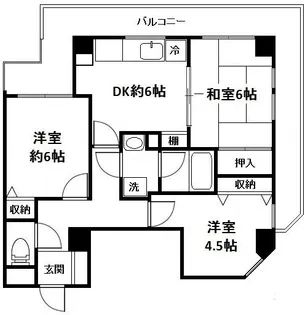 神奈川県横浜市旭区中希望が丘【マンション】の間取り