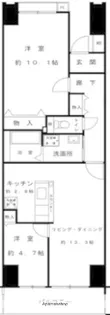 ルリエ横浜長者町【12階】の間取り