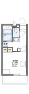 レオパレスクレール川崎【1階】の間取り
