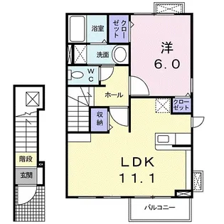 アスク久里浜【2階】の間取り