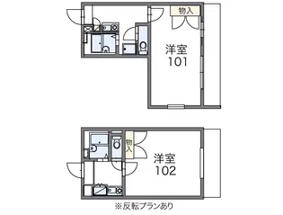 レオパレスSAKAE【1階】の間取り