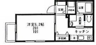グレイスハウス【101号室号室】の間取り