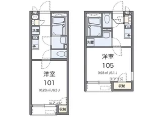 レオネクストイーストハイム【2階】の間取り