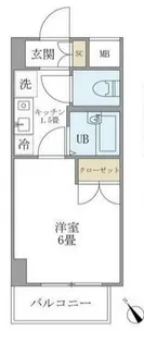 KDXレジデンス横浜関内【7階】の間取り