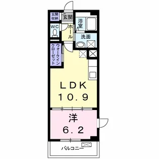 ヴィシュランティ【3階】の間取り