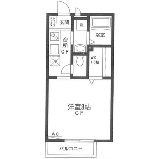 ワンズ イースト【201号室号室】の間取り
