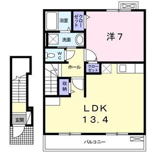 キャッスル・アイ【2階】の間取り