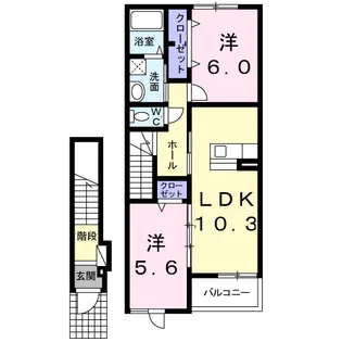 ファインブルク・K【2階】の間取り