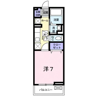 アーベンロート【1階】の間取り