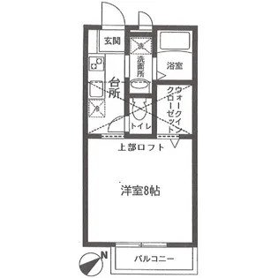 エメ・フルーヴ Ⅱ【205号室号室】の間取り