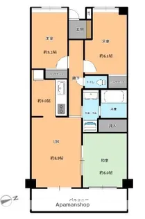 ライオンズガーデン横浜蒔田【11階】の間取り