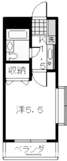 西山マンション【2階】の間取り