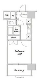 MAXIV関内【4階】の間取り