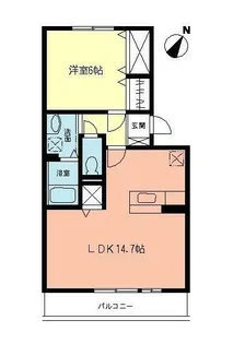 エレガント湘南【302号室】の間取り