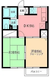 ドリームハイツ【2階】の間取り