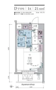 リヴシティ横濱インサイト【7階】の間取り