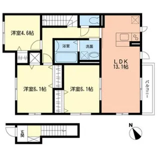 ラフィーネアネックス【2階】の間取り