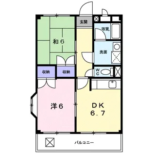 ピア高瀬【2階】の間取り
