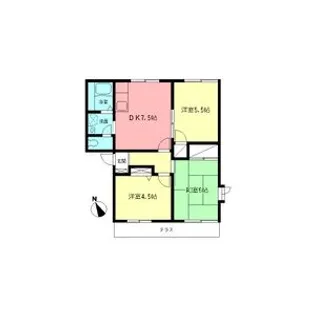 プランドールA【1階】の間取り