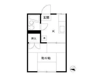 エステート秋田【1階】の間取り