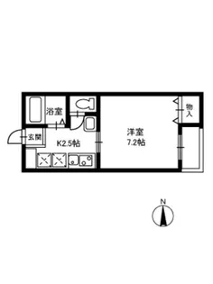 クルーセ小杉【1階】の間取り