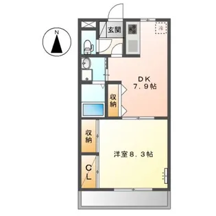 パティオ三田【2階】の間取り