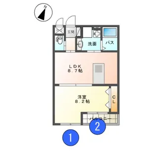 グランエスポワール【1階】の間取り