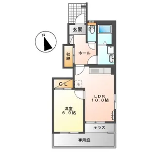 サンタプレイス【1階】の間取り