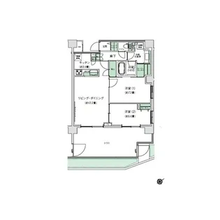 スタイリオ梶が谷【1階】の間取り