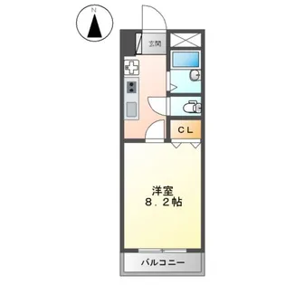 ロズウェルシブヤ【1階】の間取り