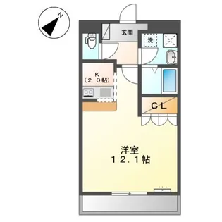 日向セントラルコート【5階】の間取り