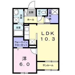 パーク サイド 淡墨【1階】の間取り