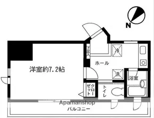 ロワール横濱関内【7階】の間取り