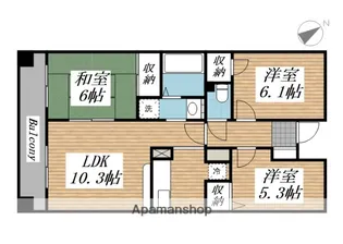 ソシアプラザ【3階】の間取り