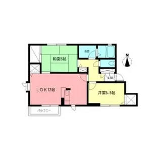 パークヒルズE【2階】の間取り