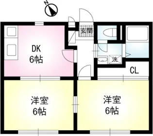 MELATI新大津【2階】の間取り