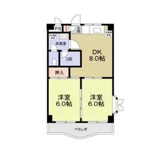 サンモール1番館B棟【3階】の間取り
