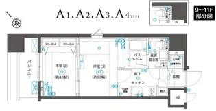 ZOOM横浜SQUARE【4階】の間取り