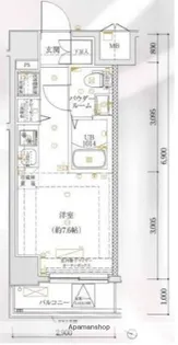 LUMEED横浜阪東橋【9階】の間取り