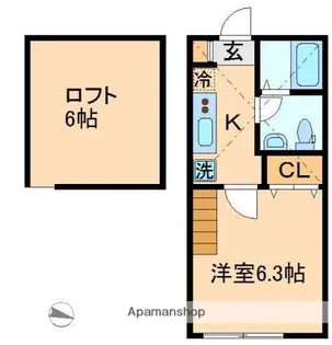 ビューメゾン横浜【1階】の間取り