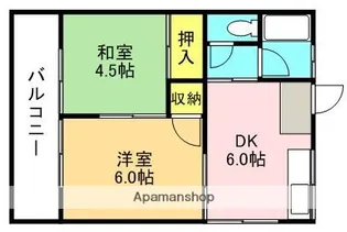神奈川県厚木市妻田東3丁目【アパート】の間取り