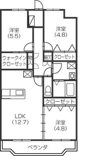 クレアール【301号室】の間取り