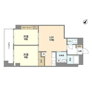 長津田ポストビル【4階】の間取り