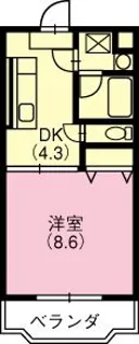 エスプリI【203号室】の間取り