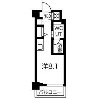 クラリッサ横浜中央【5階】の間取り