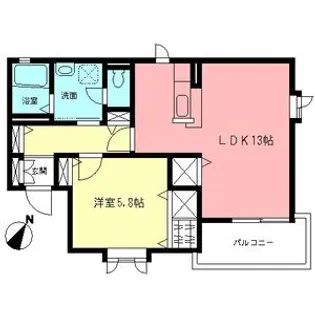 カーサヴェルディⅡ【2階】の間取り